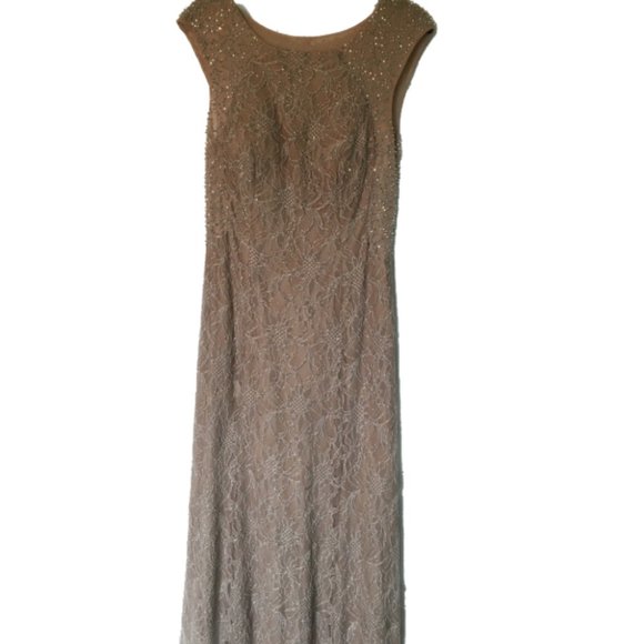 Cache Lace & Rhinestone Evening/Formal/Prom Gown - Picture 3 of 7